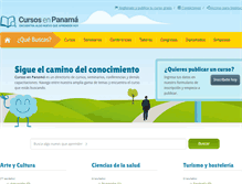 Tablet Screenshot of cursosenpanama.com